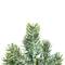 11.75" Unlit Frosted Icy Pine Christmas Tree in Burlap Base